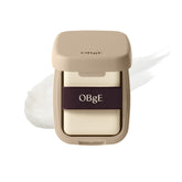 OBgE front view of compact showing sleek packaging and portable benefit