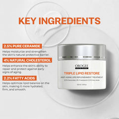 OBOGEE cream texture close-up showing rich emollient texture that delivers deep hydration