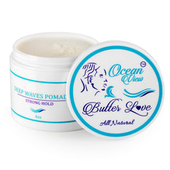 Ocean View Deep Waves Pomade front packaging showing clean branding and benefits