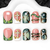 OCOUYVD front packaging showing green French tips and 10-piece set benefit