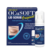 OCuSOFT front packaging showing 50mL foam for gentle daily cleansing