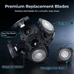 OCVILLA blade installed on Freebird FlexSeries shaver demonstrating precise fit and restored performance