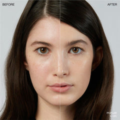 Ogee stick texture close-up swipe demonstrating blendable, creamy coverage