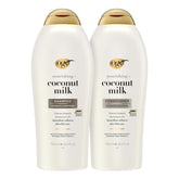 OGX front packaging showing shampoo and conditioner for long-lasting hydration