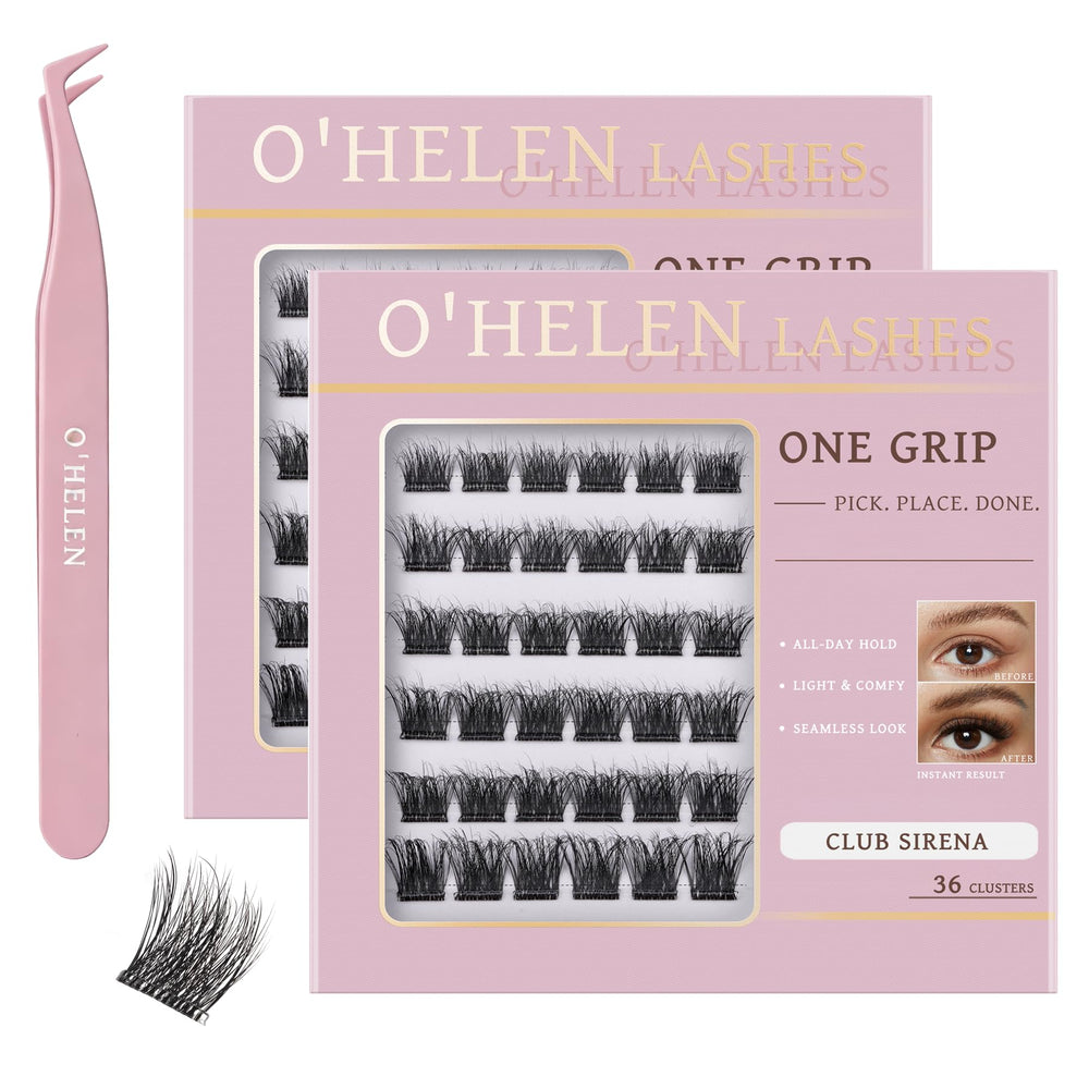 O'HELEN front packaging showing compact 72-cluster travel tray benefits convenience