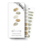 ohora front packaging showing N Soft Moss green marble glitter, clear product view and benefit