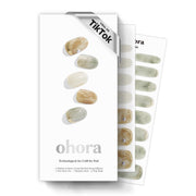 ohora front packaging showing N Soft Moss green marble glitter, clear product view and benefit