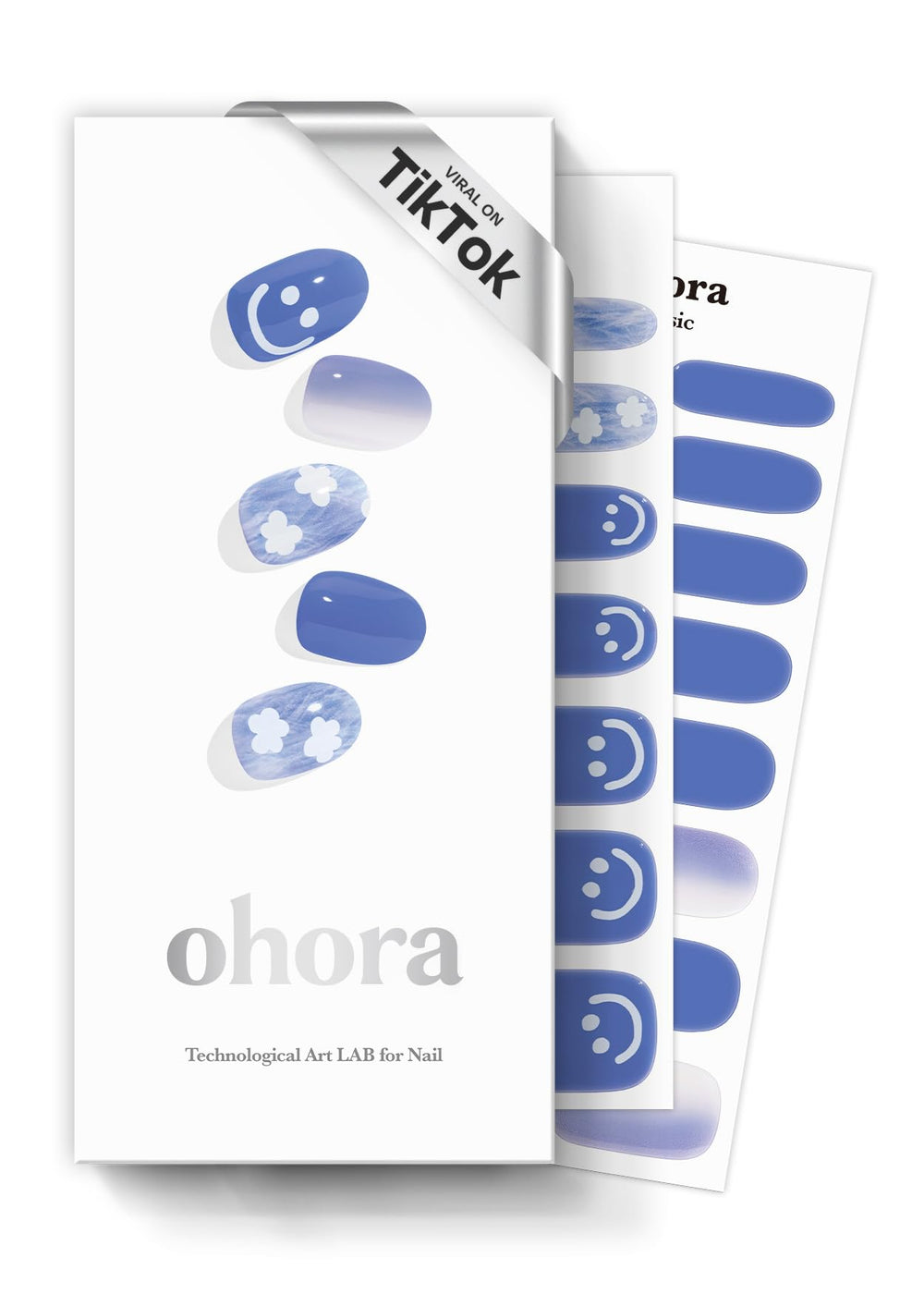 ohora front packaging showing N Cotton Cloud kit and contents for easy at-home manicures