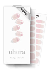 ohora front packaging showing kit and pink French design for easy at-home salon results