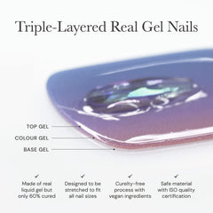 ohora strip applied and ready for curing demonstrating easy at-home use