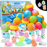 OinkSplash front packaging showing 20 colorful bath bombs and gift-ready box