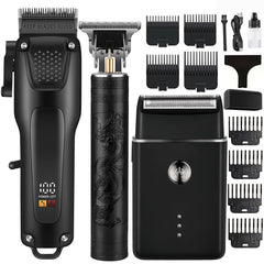 OIYO clipper front view showing controls and ergonomic grip for steady cuts