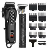 OIYO front view of cordless clippers kit showing all included items and convenience