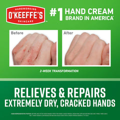 O'Keeffe's night treatment tube front view promoting overnight repair