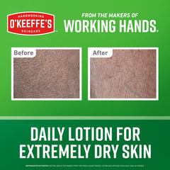 O'Keeffe's single 12 oz pump top view highlighting easy dispensing