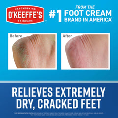 O'Keeffe's close-up of cream texture highlighting glycerin-rich moisturizing action