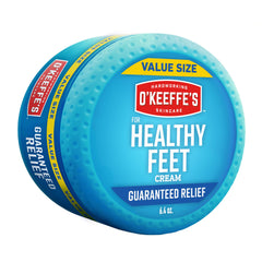 O'Keeffe's jar front view showing clear branding and size benefit