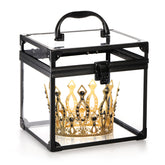 Okllen crown box front view showing clear storage and neat display