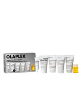 Olaplex front packaging showing full discovery set and product benefits