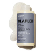 Olaplex bottle front view showing product and brand for shelf appeal