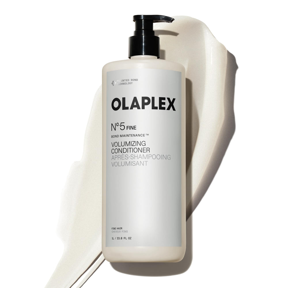 Olaplex N°.5FINE front bottle showing label and large refill size for cost efficient use
