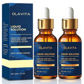 OLAVITA front packaging showing sleek serum bottle and branding benefit