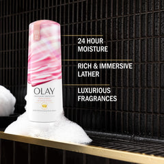 Olay back label close-up highlighting ingredients and directions