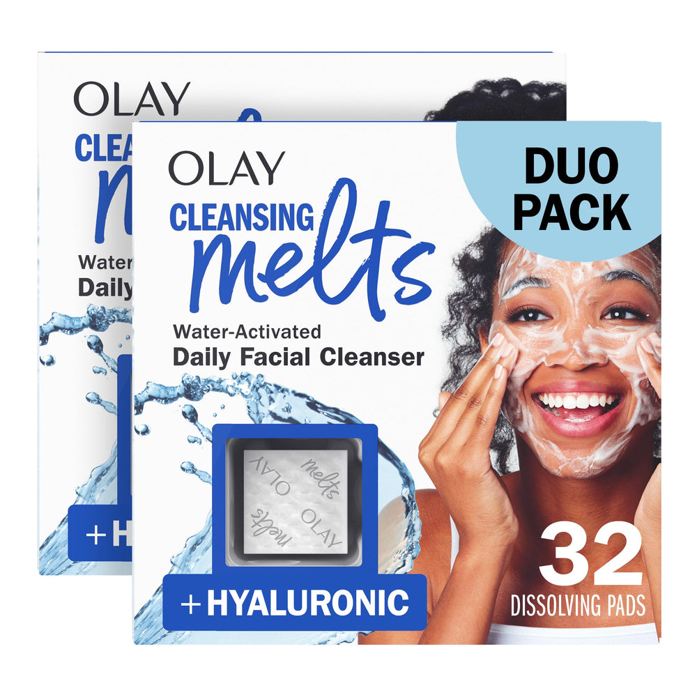 Olay pouch front view showing travel-friendly design and benefits