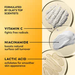 Olay cream on hand demonstrating spreadability and quick absorption benefit
