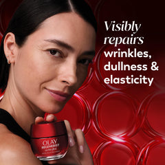 Olay open jar revealing rich cream texture for deep moisture