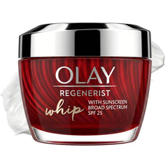 Olay jar front view showing product and SPF benefits