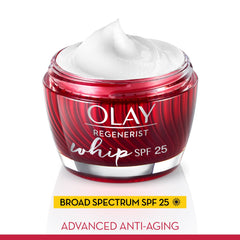 Olay jar open with cap showing formula readiness and convenience