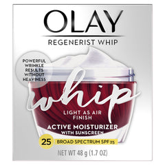 Olay whipped texture close-up demonstrating light, airy finish