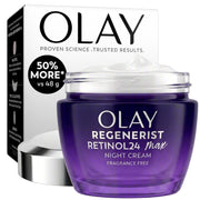 Olay jar front packaging showing product name and benefits