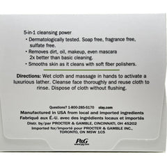 Olay open sleeve with 33 cloths visible for convenient supply