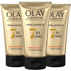 Olay front packaging showing tube and citrus scrub benefit