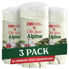 Old Spice Alpine front pack showing branding and scent benefit