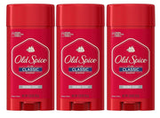 Old Spice Classic front packaging showing three sticks for reliable freshness