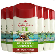 Old Spice front packaging showing Fiji scent and lasting protection benefits