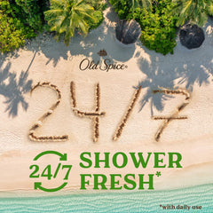 Old Spice Fiji creamy lather texture for efficient cleansing