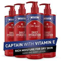 Old Spice front bottle showing pump and benefit hydrating skin
