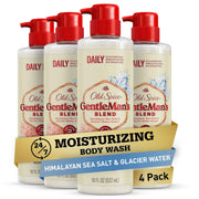 Old Spice bottle front packaging showing label and long-lasting scent benefit