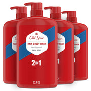 Old Spice high endurance front packaging showing bottle and crisp scent benefit
