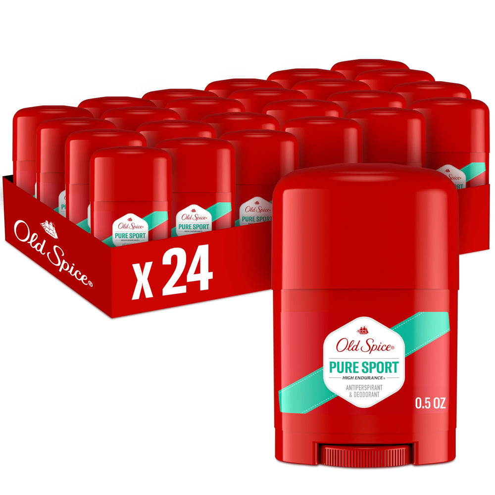 Old Spice front packaging showing Pure Sport and long-lasting protection