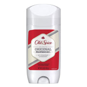 Old Spice front packaging showing five sticks and bold brand benefit