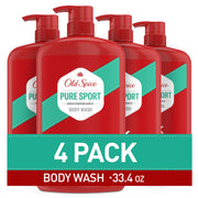 Old Spice Pure Sport front packaging showing sporty label and confident clean