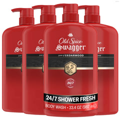 Old Spice Swagger front bottle showing label and volume, highlights value