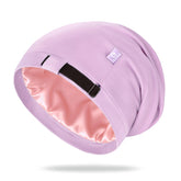 OLESILK bonnet front view showing smooth fit and secure shape benefit