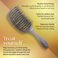 Olivia Garden bristle detail showing snag-free tips for gentler strokes