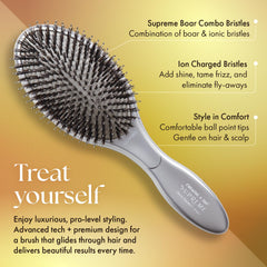 Olivia Garden detail of ionic bristles reducing static and frizz